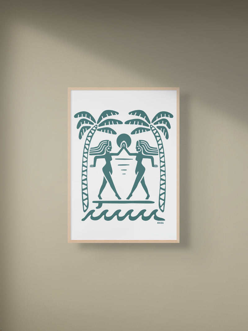 ABOVE THE SURFACE - premium poster